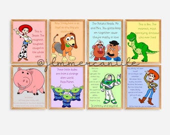 Toy Story 3 Final Scene Prints - Set of 8