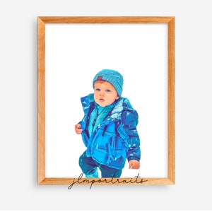 Photo to Portrait - Custom Portrait - One Person