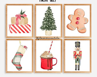 Christmas Wall Art-Set of 20