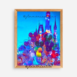 Main Street Castle Balloons Digital Print