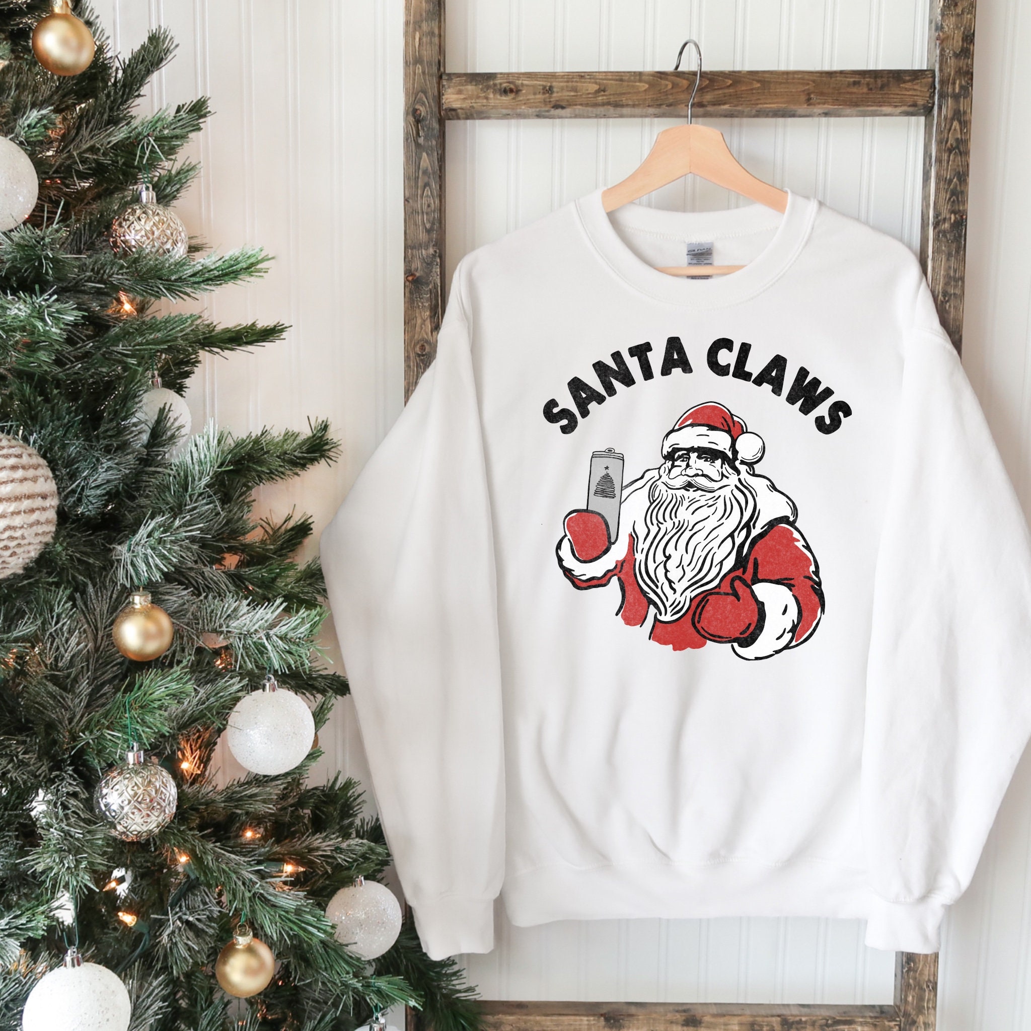 White claw christmas sweatshirt sale