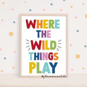 Playroom Decor - Classroom Printable