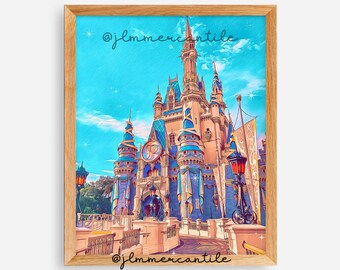 WDWウォルトディズニーワールドシンデレラ城絵画 WDWウォルトディズニーワールドシンデレラ城絵画 WDWウォルト