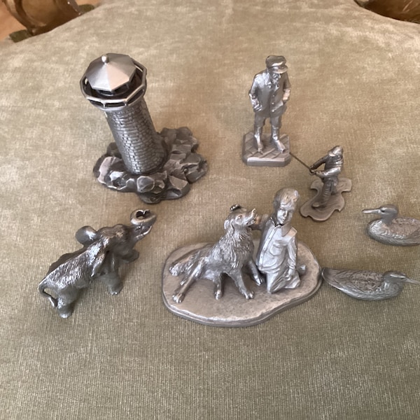 Pewter Figurines Etsy