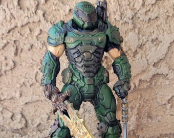 Doom Guy Inspired Figure For Geeks and Videogame Enthusiastists