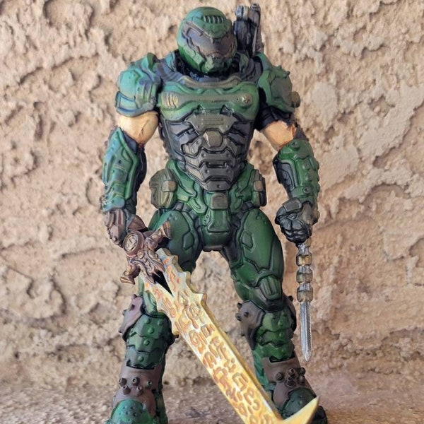 Doom Guy Inspired Figure For Geeks and Videogame Enthusiastists