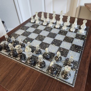Custom Chess set made to order with epoxy resin