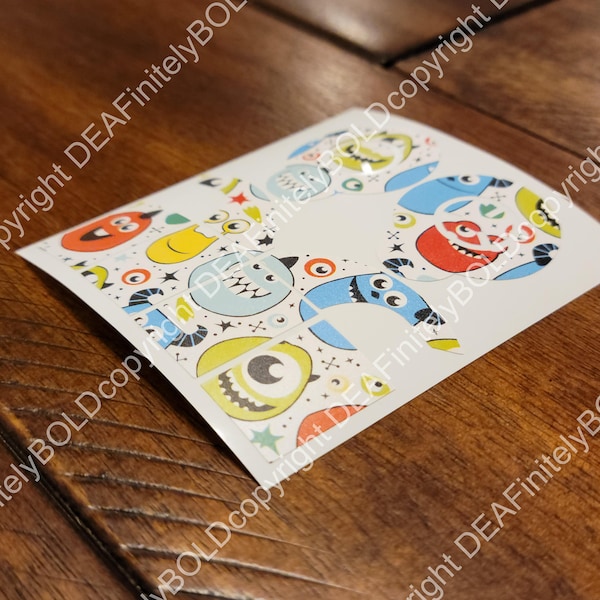 Monsters Inc Monsters: Cochlear Implant Skins for MedEl, Cochlear, and Advanced Bionics