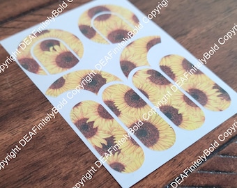 Sunflower Floral: Cochlear Implant Skins for MedEl, Cochlear, and Advanced Bionics