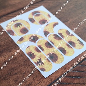 Sunflower Floral: Cochlear Implant Skins for MedEl, Cochlear, and Advanced Bionics
