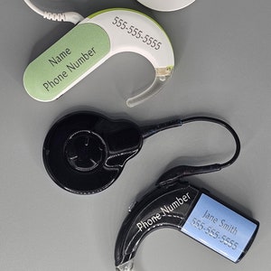 Customized Name and Phone Number: Skins for MedEl, Cochlear, and Advanced Bionics