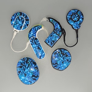 Circuit Board: Skins and Stickers for MedEl, Cochlear, Advanced Bionics, Oticon, and Phonak Cochlear Implants and Hearing Aids