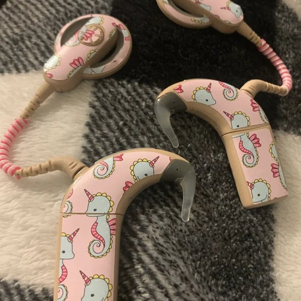 Unicorn Seahorses: Cochlear Implant Skins for MedEl, Cochlear, and Advanced Bionics