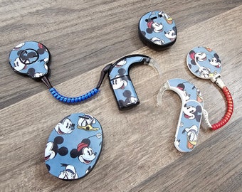 Mickey and Friends: Skins for MedEl, Cochlear, Advanced Bionics, Oticon, Phonak, and Dexcom