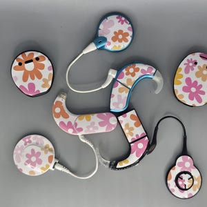 Sunny Floral: Skins for MedEl, Cochlear, Advanced Bionics, Oticon, and Phonak