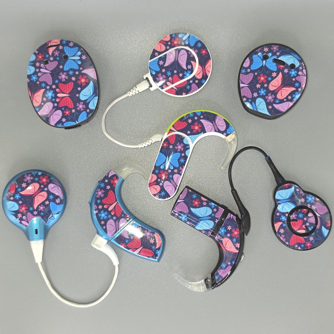 Butterfly Skins: Cochlear Implant & Hearing Aid Stickers - Etsy