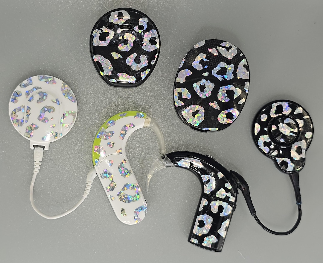 Holographic Leopard Print Skins for Cochlear Implants & Hearing Aids - Etsy