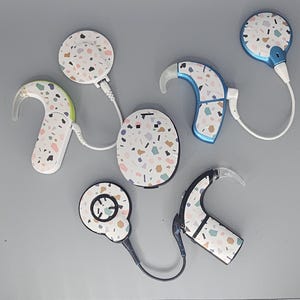 Confetti Cochlear Implant Stickers: MedEl, Cochlear, Advanced Bionics