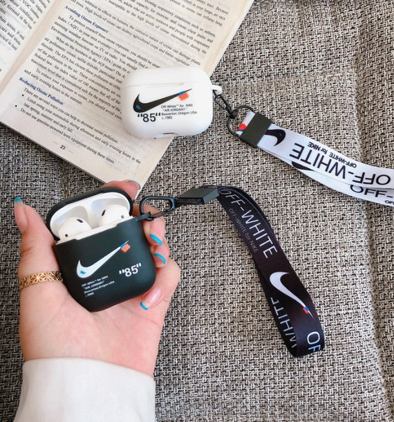 Hypebeast Nike Off-White Apple AirPods Silicone Case with | Etsy