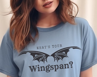 ¿Cuál es tu envergadura? Camiseta ACOTAR / Camiseta Comfort Colors / Regalo para amantes de los libros