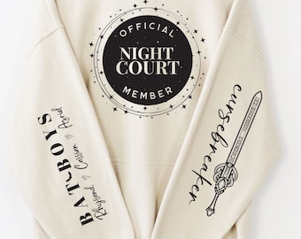 ACOTAR Hoodie: Night Court Member, Bat Boys, Curse Breaker