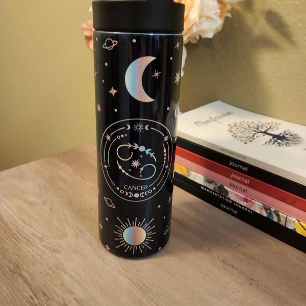 Astrology Water Bottle Etsy