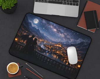 Velaris City Desk Mat | ACOTAR Inspired Fantasy Bookish Workspace