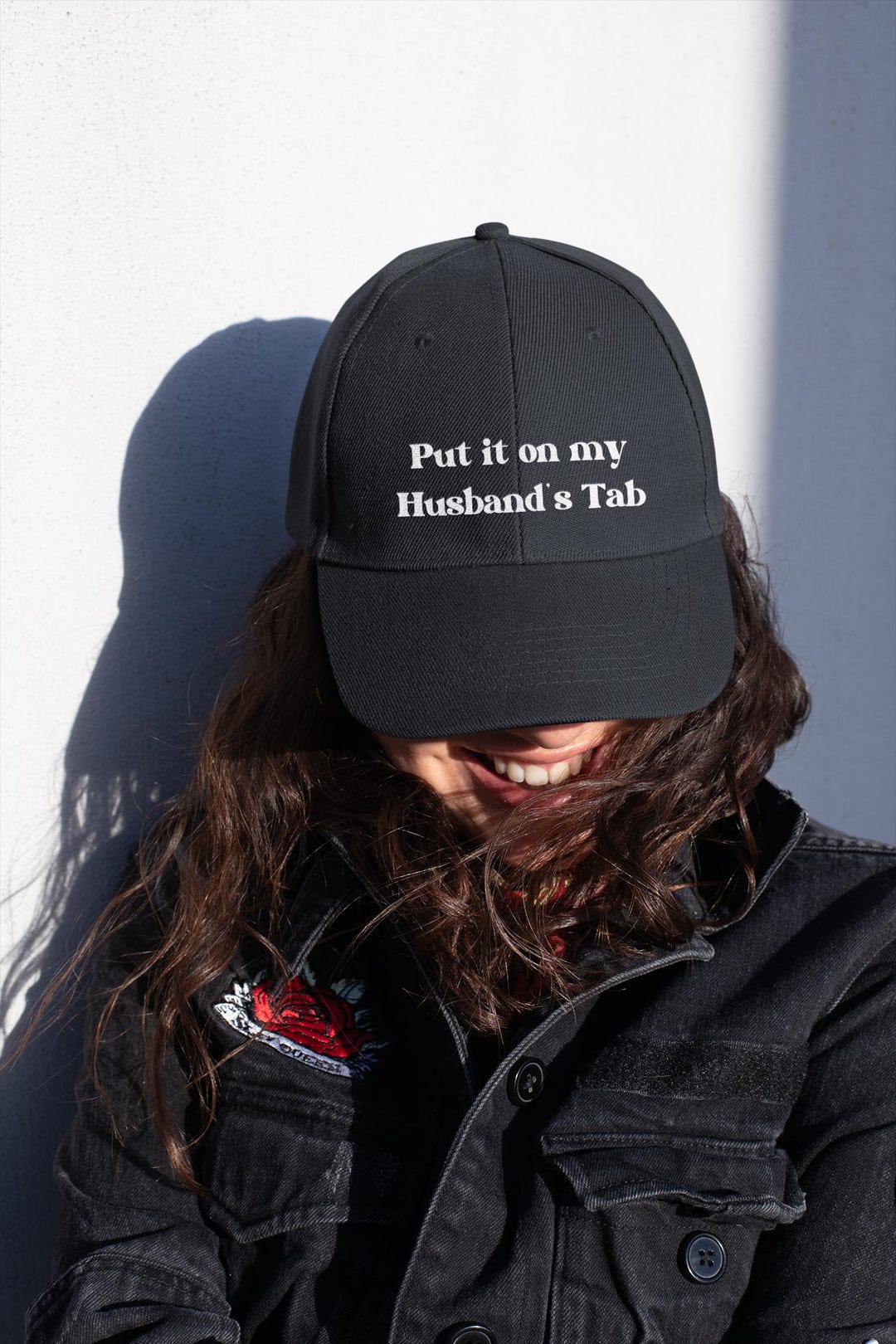 Embroidered Baseball Cap: Funny Wife, Put It on My Husbands Tab - Etsy