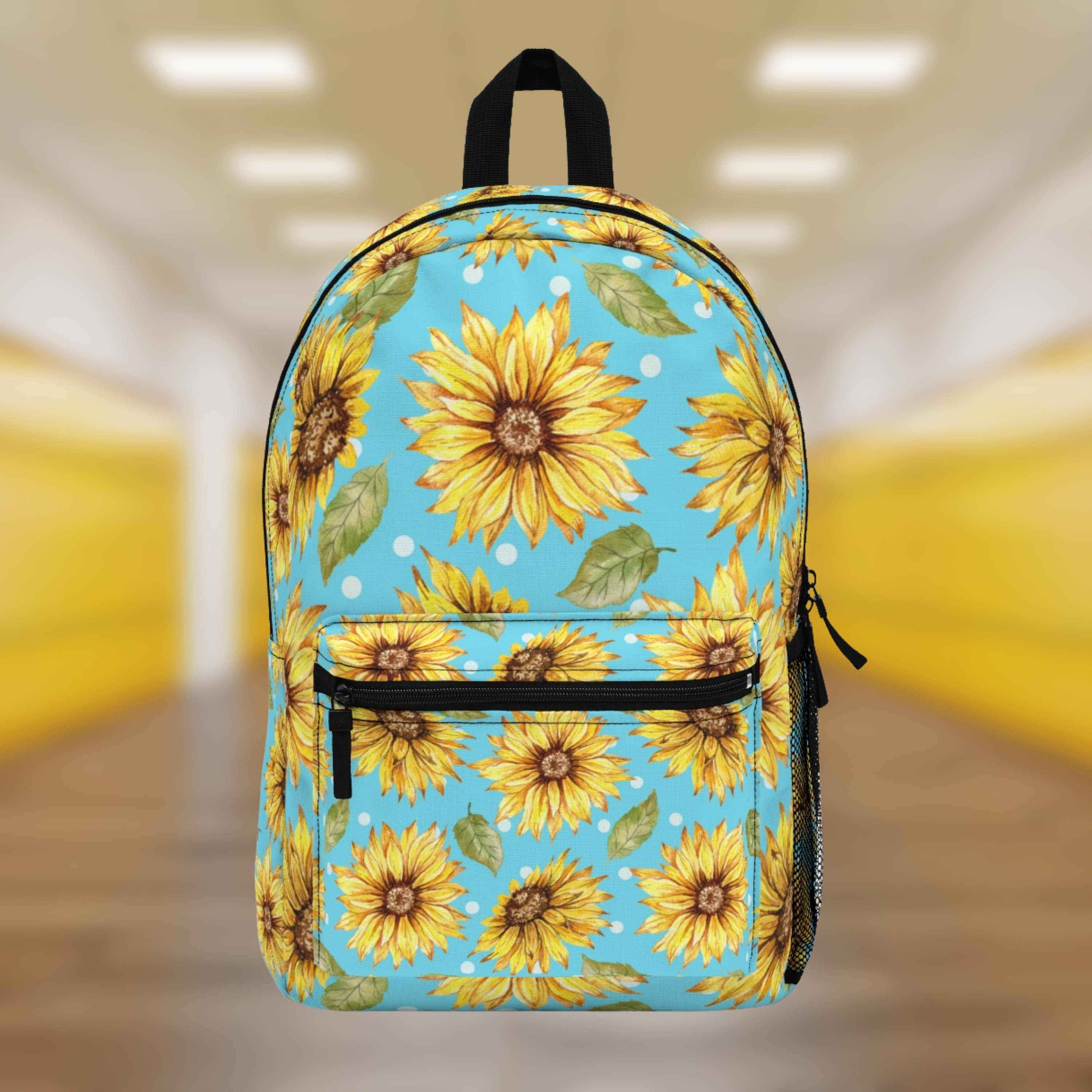 Black sunflower backpack 2025