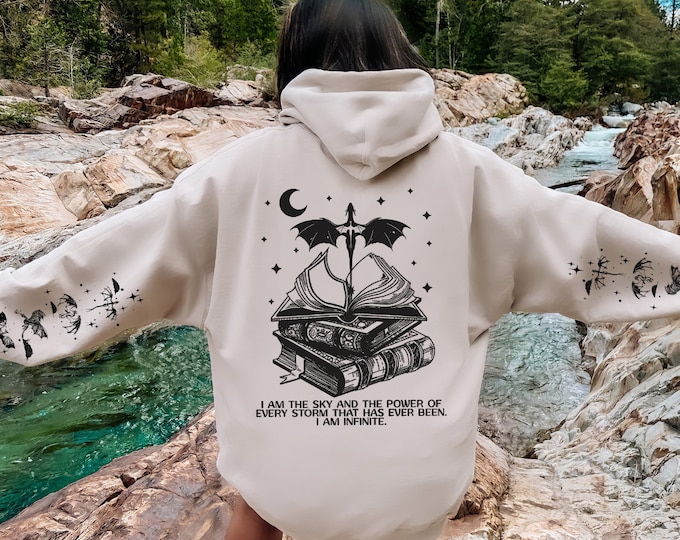 Featured listing image: Fourth Wing Hooded Sweatshirt | Riorson Hoodie shadow daddy | Bookish Gift