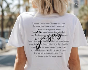 Jesus Prayer T-Shirt: Comfort Colors Christian Graphic Tee