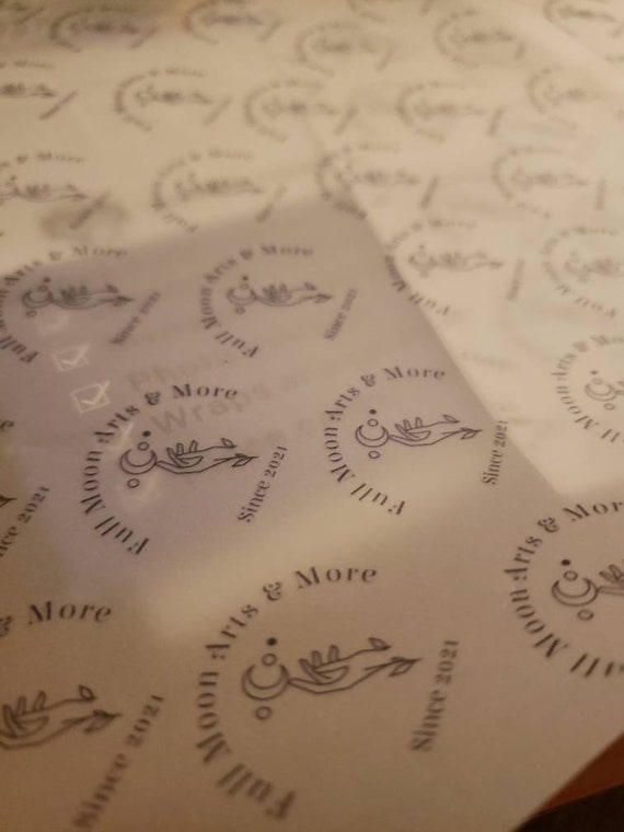 Custom Packaging Paper Vellum Tissue Paper Logo Brand Small Etsy