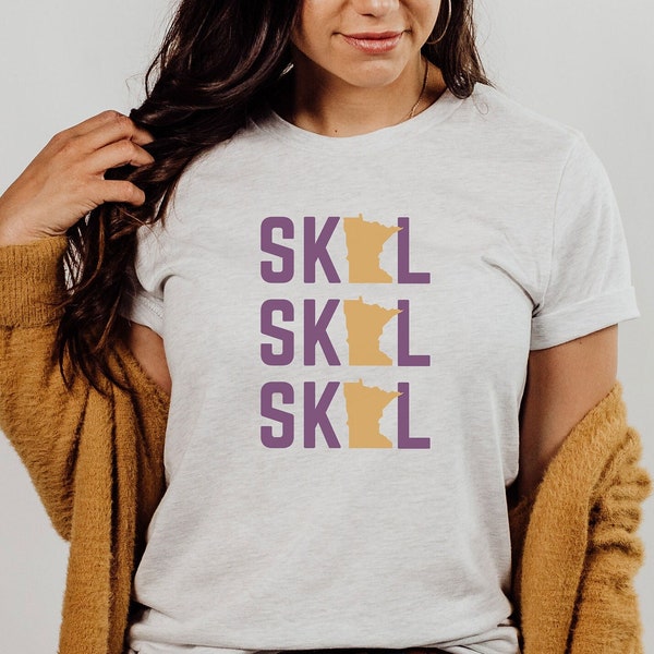 Skol Vikings Tshirt - Minnesota Vikings Football - MN Vikes - Vikings Jersey - Sweatshirt Shirt Apparel - Womens Unisex Mens - MN Gift