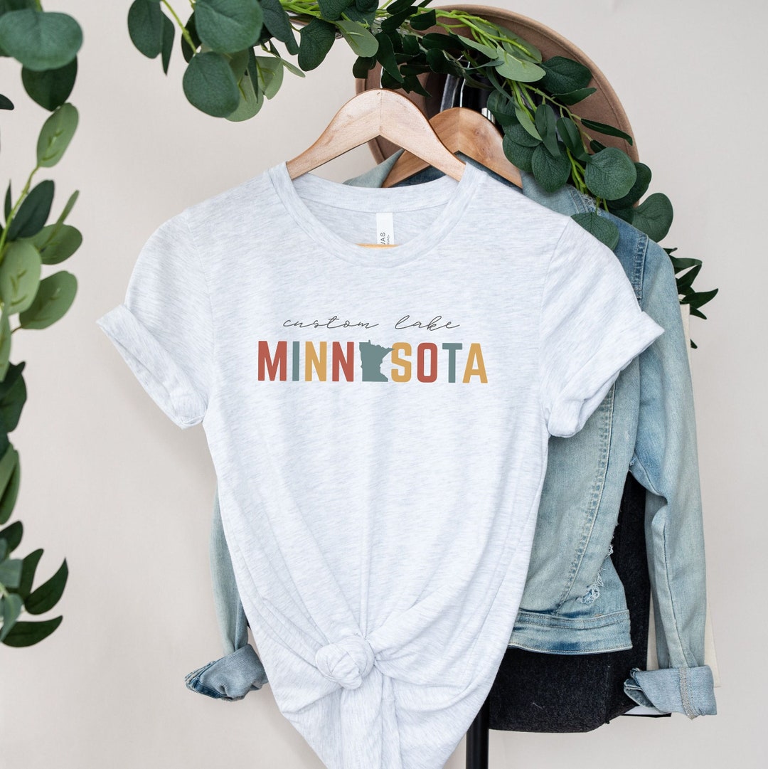 Custom Minnesota Shirt, Personalized Lake Tshirt, Favorite City