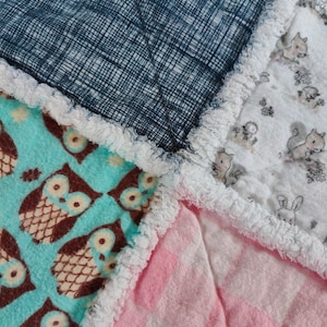 Kaleidoscope rag quilt