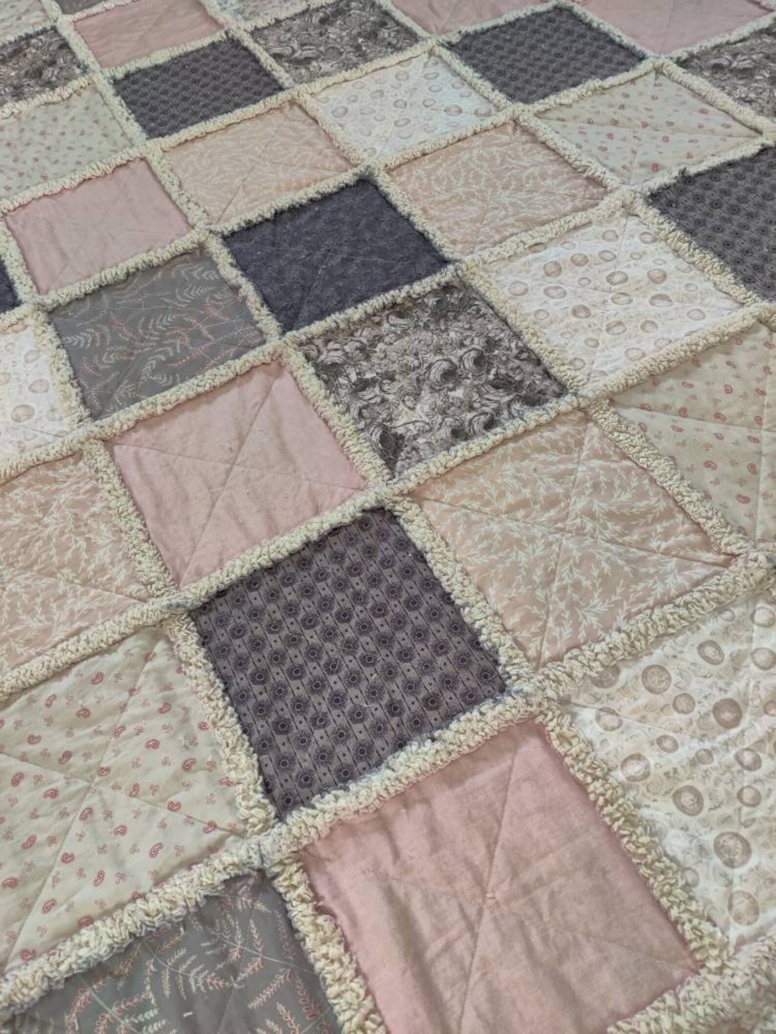 Custom Order Rag Quilt Crib Twin XL Twin Full Queen King Etsy