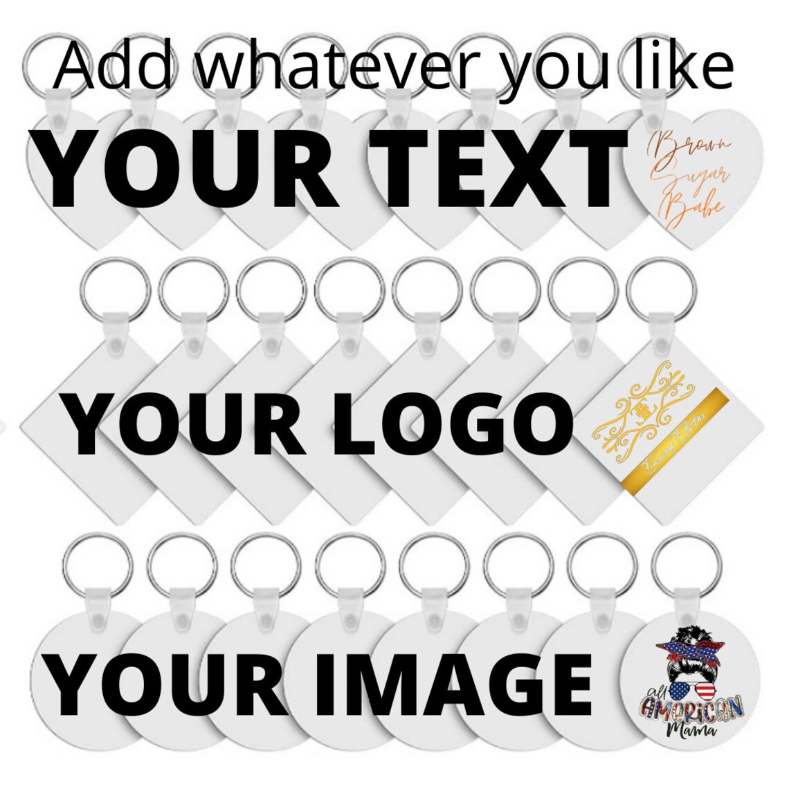 Custom Keychain sublimation Etsy