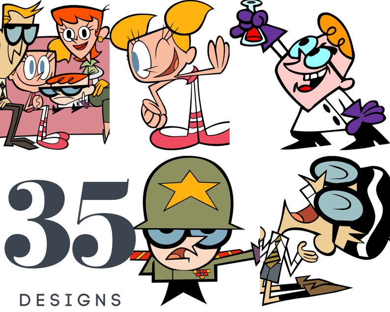 Dexter's Laboratory I Cartoon SVG I 35 Design Set I | Etsy