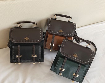 bumblebee leather backpack