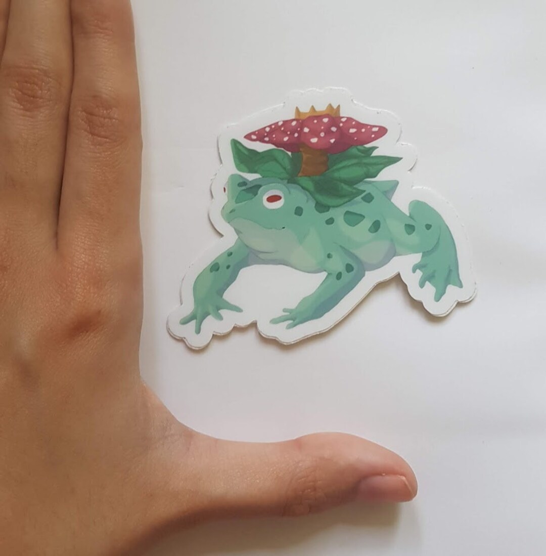 Venusaur Frog Vinyl Sticker Etsy