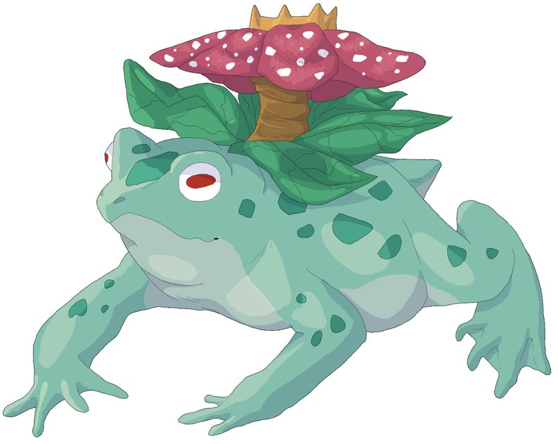 Venusaur Frog Vinyl Sticker Etsy