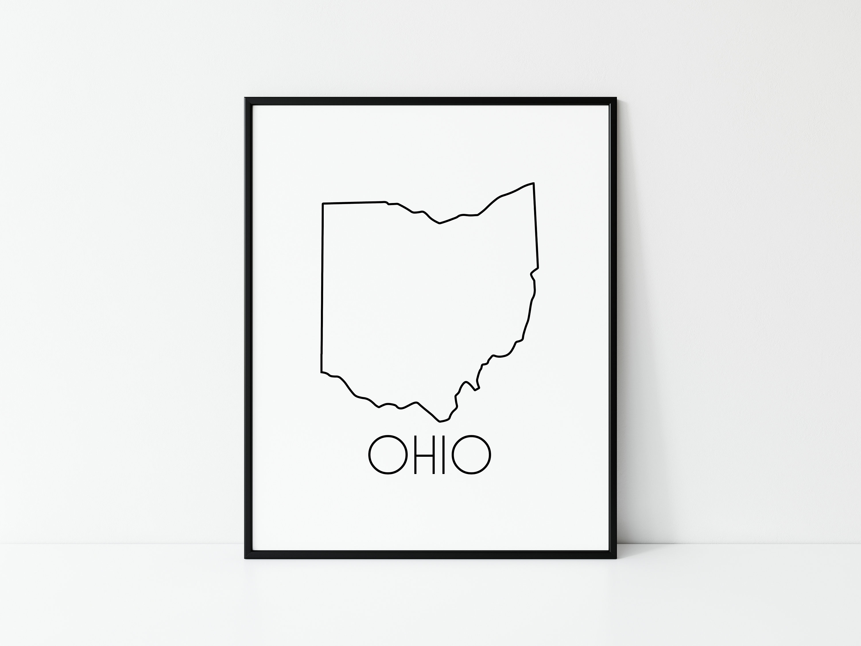 Ohio Print Ohio State State Wall Art Wall Art Printable Etsy