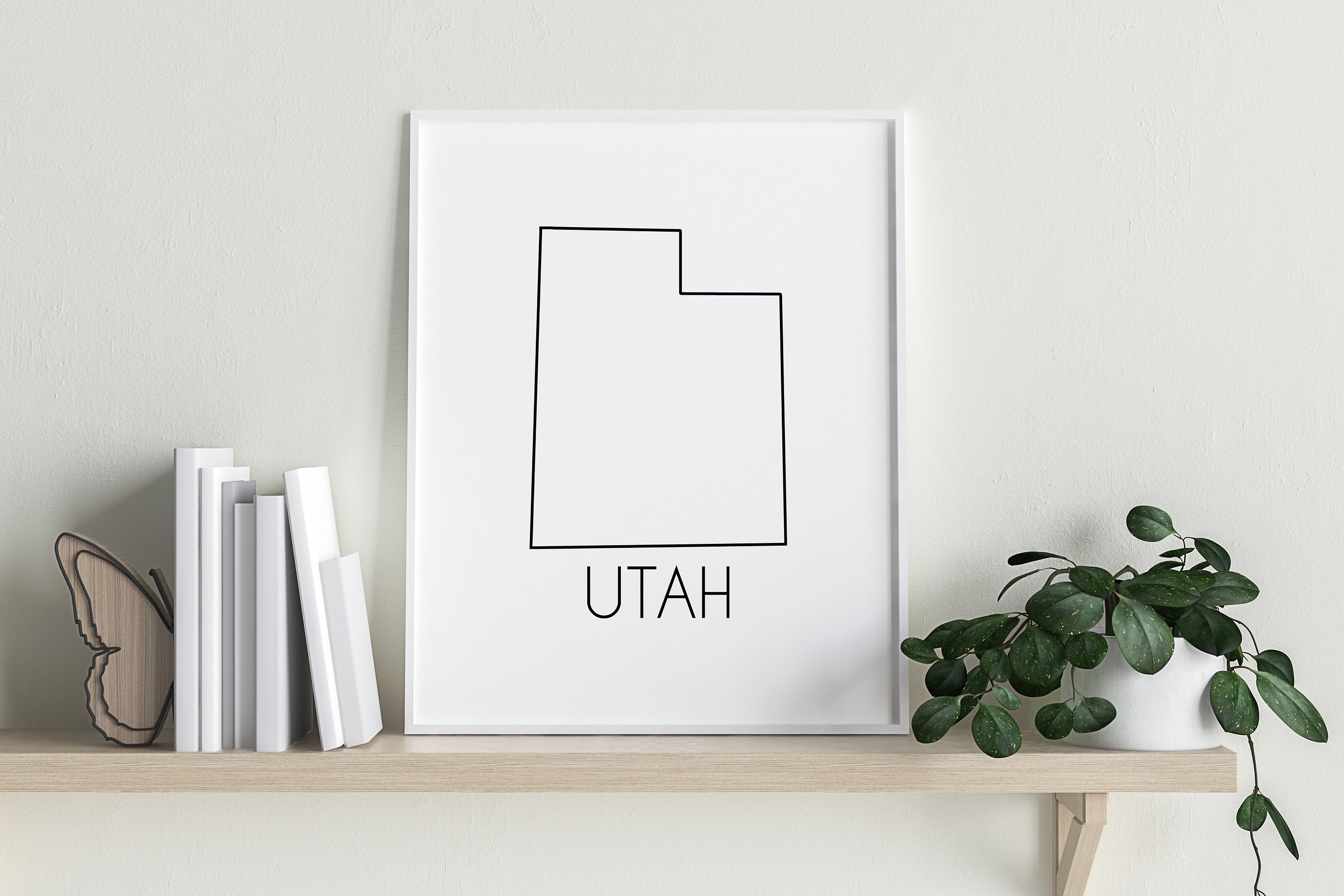 Utah Print Utah State State Wall Art Wall Art Printable Etsy Nederland