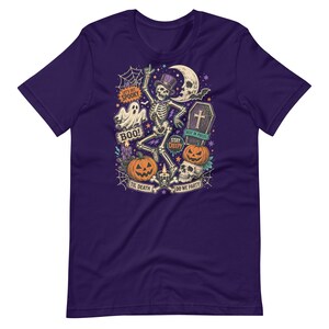 Halloween Collage Shirt, Vintage Trick or Treat T-Shirt, Spooky October 31 Tee, Retro Halloween Graphic Shirt, Horror Collage Tee