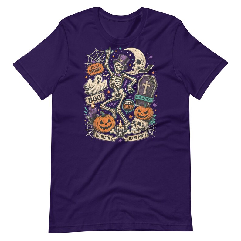 Halloween Collage Shirt, Vintage Trick or Treat T-Shirt, Spooky October 31 Tee, Retro Halloween Graphic Shirt, Horror Collage Tee