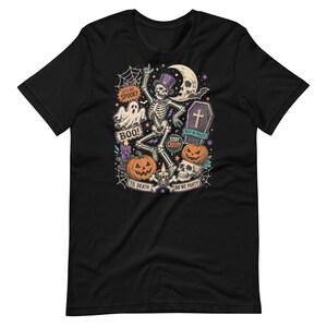 Halloween Collage Shirt, Vintage Trick or Treat T-Shirt, Spooky October 31 Tee, Retro Halloween Graphic Shirt, Horror Collage Tee