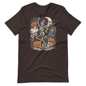 Halloween Collage Shirt, Vintage Trick or Treat T-Shirt, Spooky October 31 Tee, Retro Halloween Graphic Shirt, Horror Collage Tee