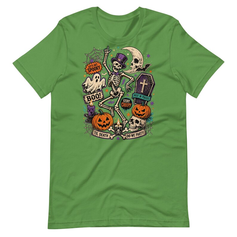 Halloween Collage Shirt, Vintage Trick or Treat T-Shirt, Spooky October 31 Tee, Retro Halloween Graphic Shirt, Horror Collage Tee