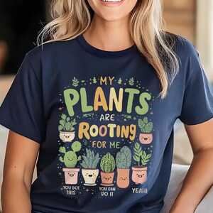 Söt växttröja eller sweatshirt – "Mina växter hejar på mig" – Rolig botanisk ordvits, gåva för trädgårdsälskare, kläder för växtföräldrar bild 5