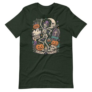 Halloween Collage Shirt, Vintage Trick or Treat T-Shirt, Spooky October 31 Tee, Retro Halloween Graphic Shirt, Horror Collage Tee